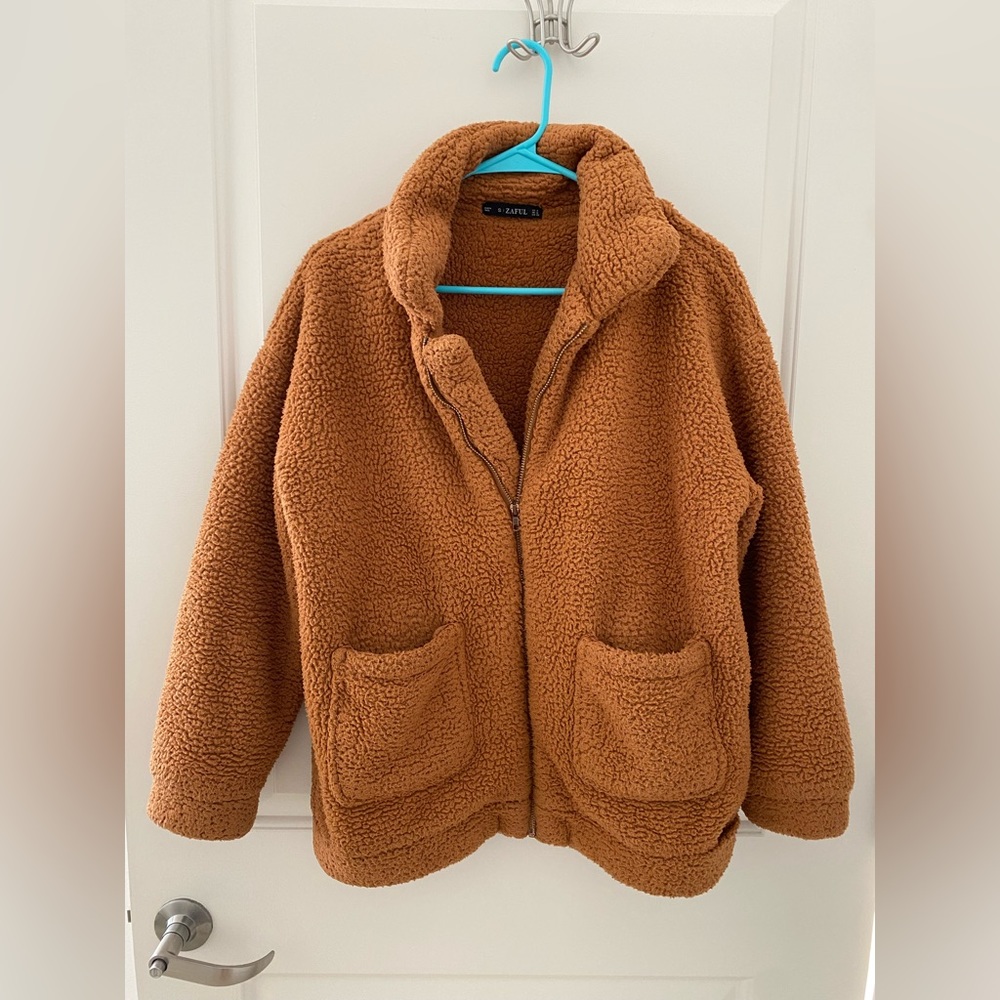 Zaful Teddy Jacket in M